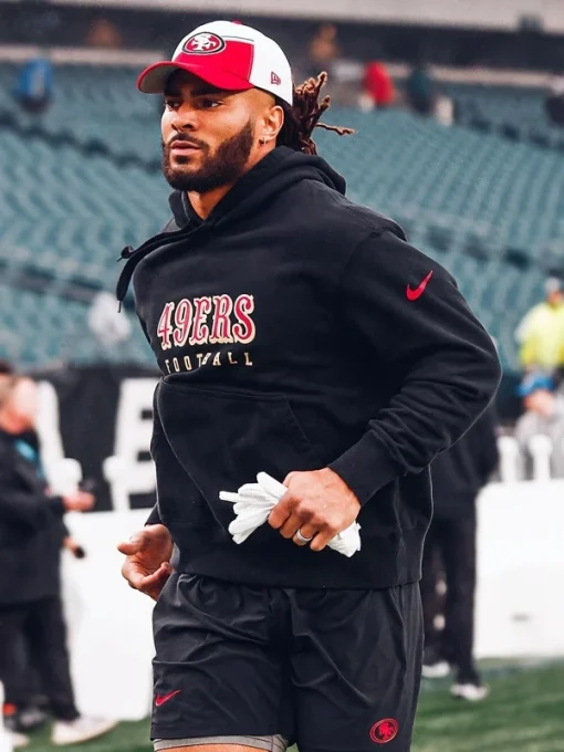 San francisco 49ers black pullover hoodie