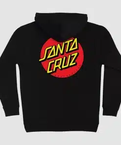Santa cruz hoodie black skateboards style