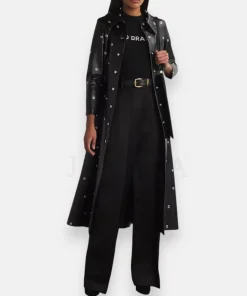 Season 5 Only Murders in the Building studded leather coat