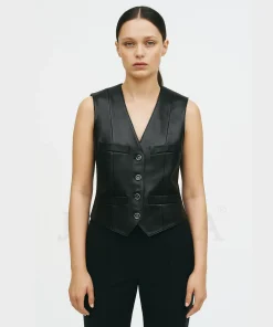 Shop Black Chanel Vest Inspired By Miley Cyrus