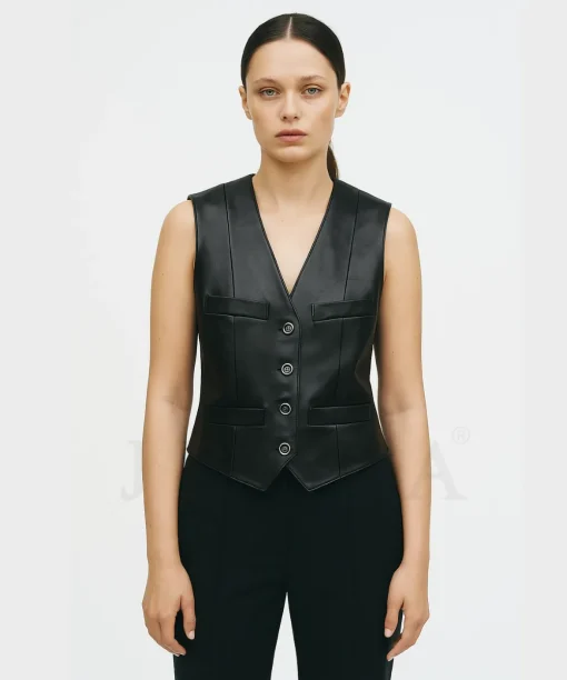 Shop Black Chanel Vest Inspired By Miley Cyrus
