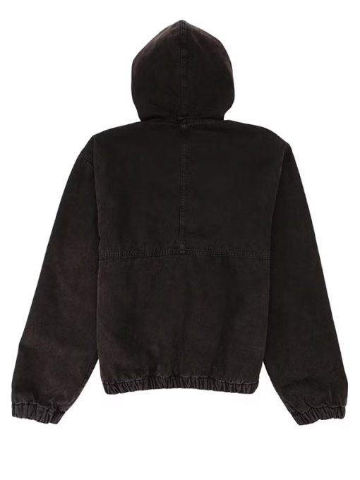 Stussy canvas insulated work jacket black