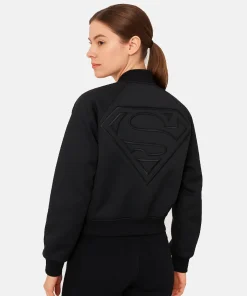 Superman x Kith Black Bomber Jacket