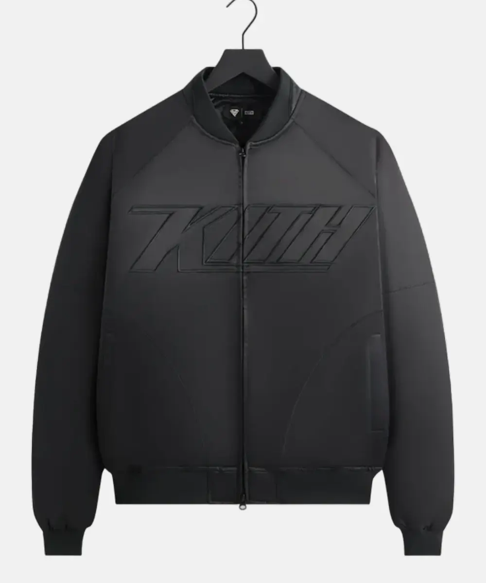 Superman x Kith Satin Black Bomber Jacket