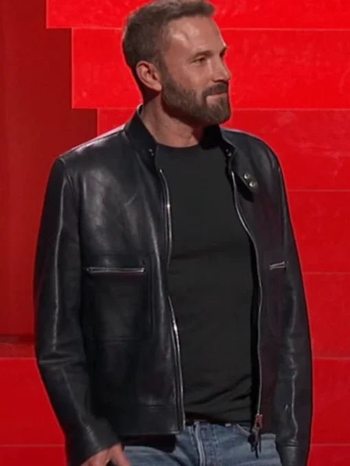 Tudum 2025 ben affleck leather jacket