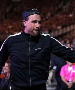 Travis kelce 2025 big slick weekend track jacket black