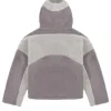 Trendt vision fleece shearling jacket grey