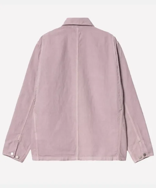 Unisex Carhartt WIP Walter Chore Oversized Cotton Coat Pink