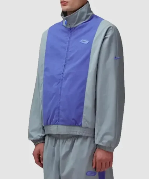Unisex Patta x Nike Track Jacket – Grey and Blue