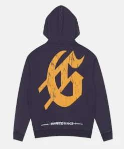 Unsiex Godspeed Chrome Liberty Zip Hoodie - Navy Blue