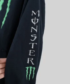 Vintage monster energy hoodie black