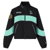 Womens black mint new york liberty ovo x wnba track jacket
