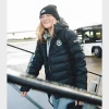 Womens chelsea f.c. black puffer jacket