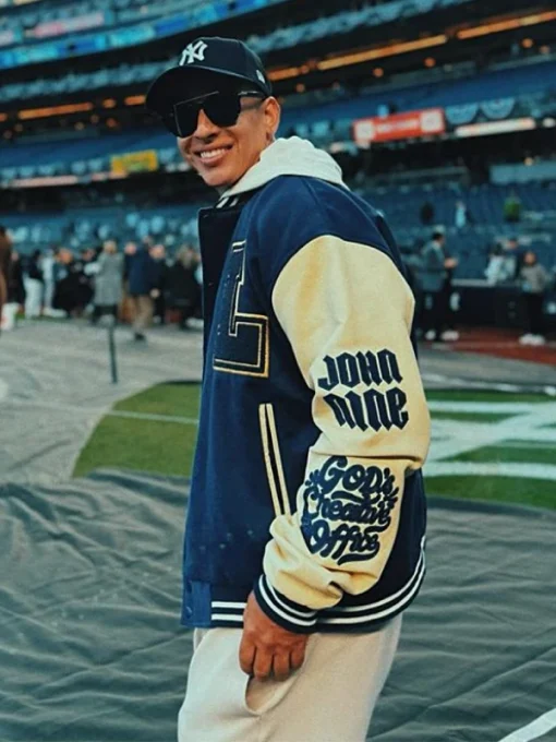 Daddy yankee saved social club varsity jacket