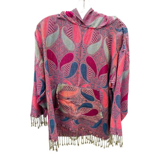pashmina hoodie women pink