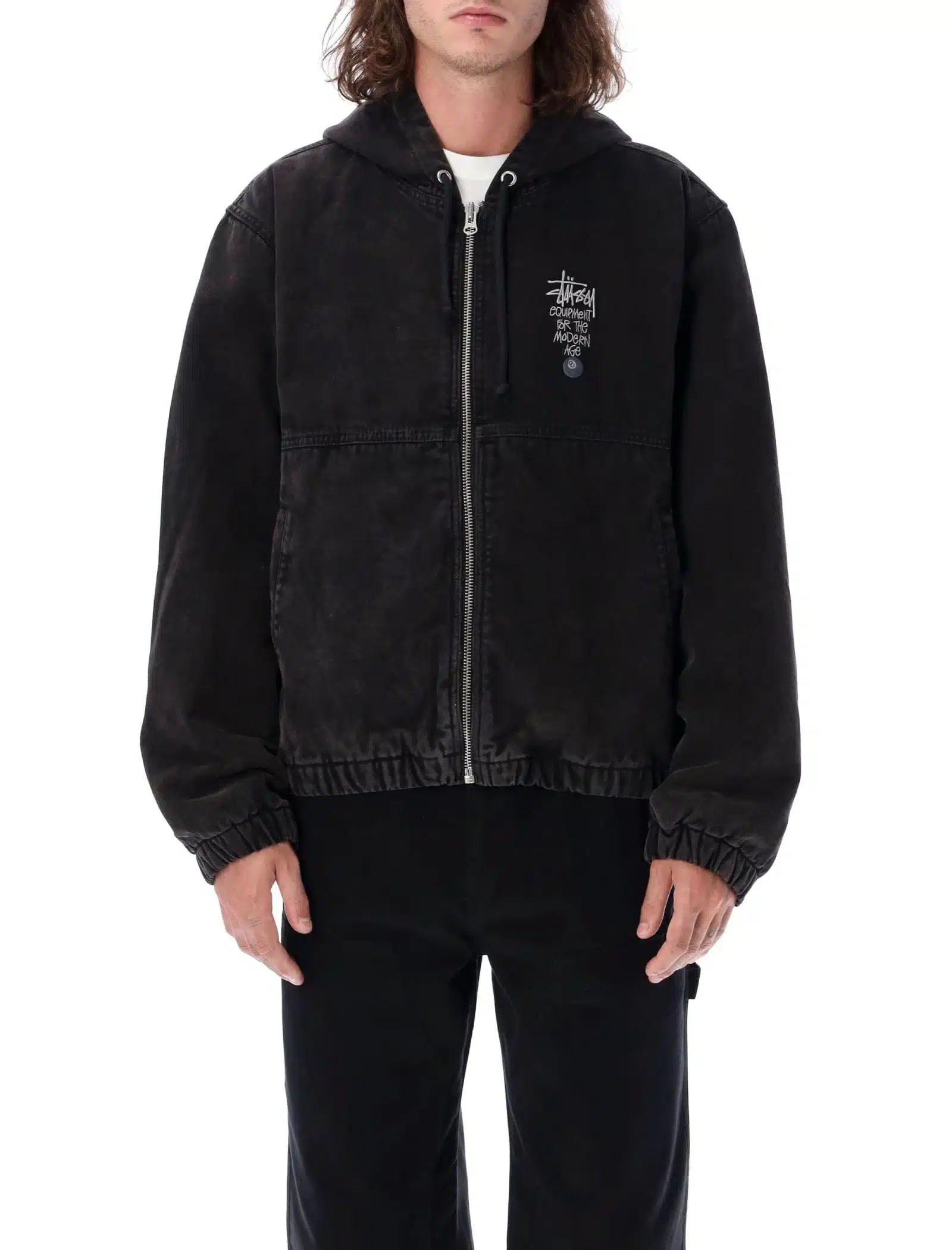 stussy-BLACK-Canvas-Work-Jacket