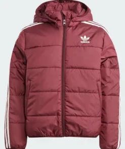 Adidas adicolor jacket burgundy