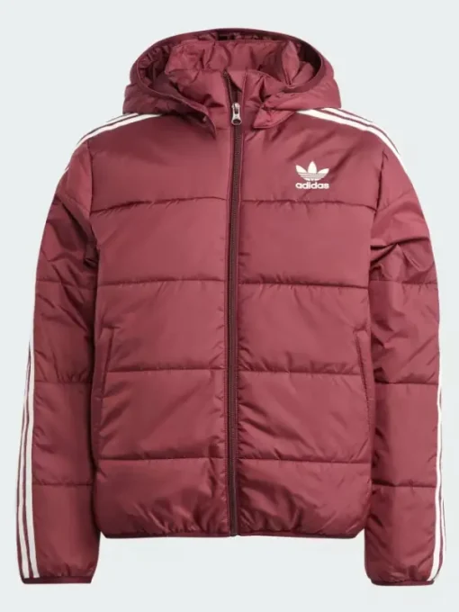 Adidas adicolor jacket burgundy