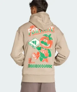 Adidas x fortnite zip up hoodie beige