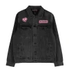 Blackpink denim jacket dark grey