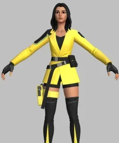 Fortnite yellow leather jacket skin