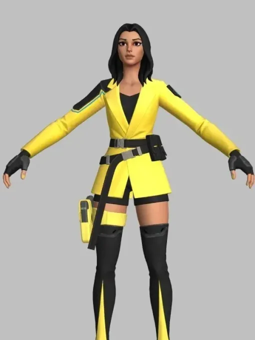 Fortnite yellow leather jacket skin
