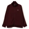 Fred perry x beams track jacket maroon