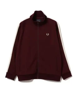 Fred perry x beams track jacket maroon