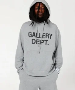 Gallery dept center logo hoodie grey