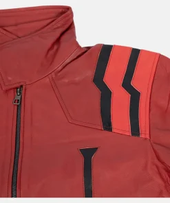 Misato Jacket red leather Neon Genesis Evangelion - Misato Jacket - Collar