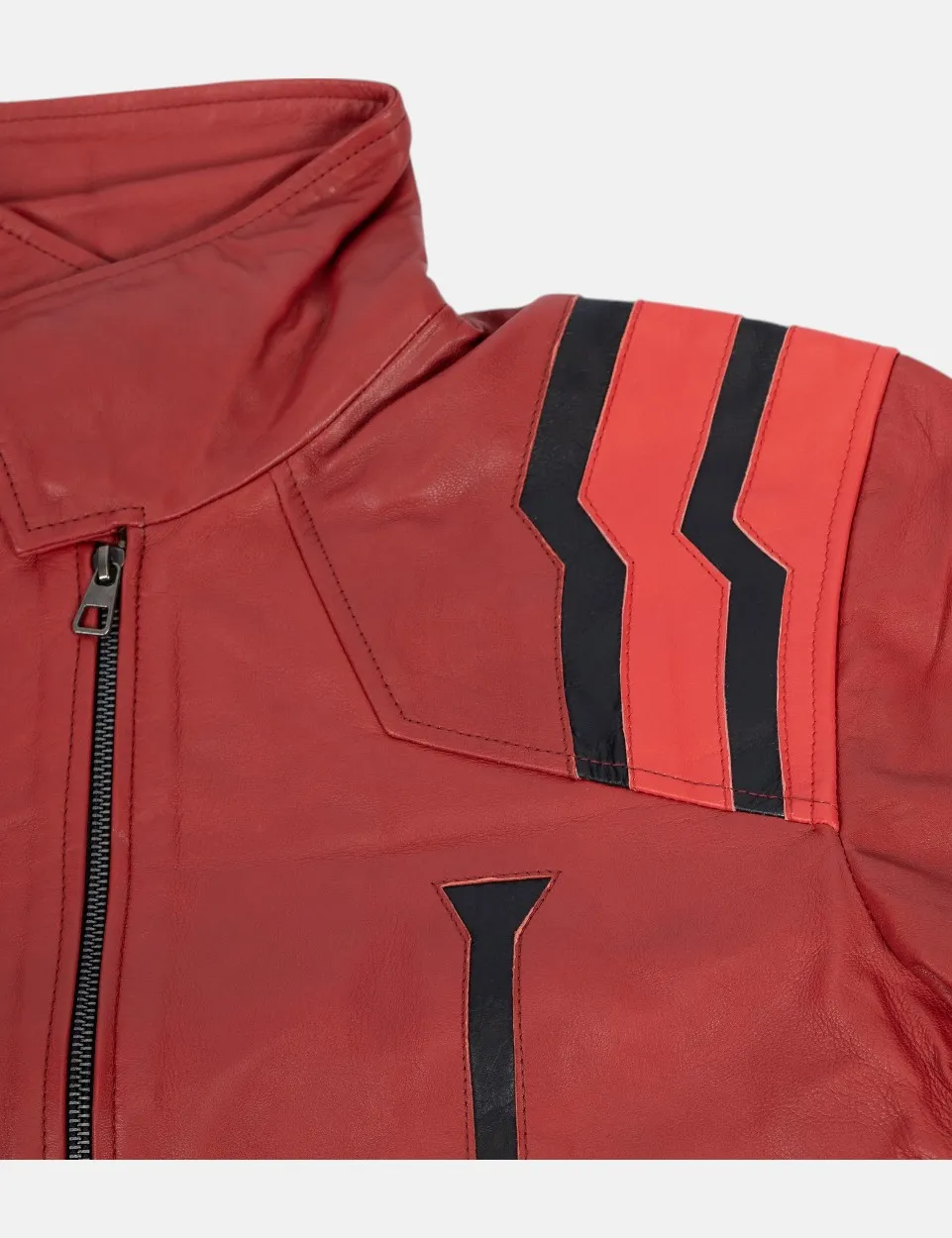 Misato Jacket red leather Neon Genesis Evangelion - Misato Jacket - Collar