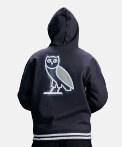 OVO x New Era x MLB New York Yankees Fleece Hoodie Black Women