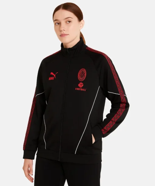  PUMA AC Milan KING Anthem Track Jacket Black women