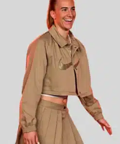Sabrina Ionescu Nike Cropped Brown Jacket