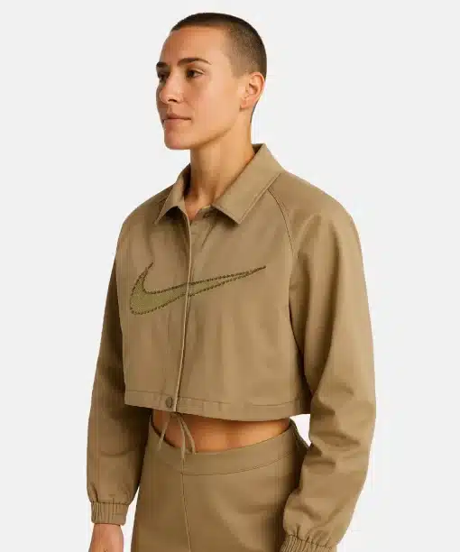 Sabrina Ionescu Nike Cropped Jacket Brown