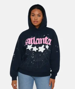 Sp5der Atlanta Blue Hoodies