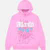 Sp5der Atlanta Pink oversized Hoodies