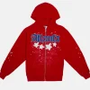 Sp5der Atlanta Red Hoodies