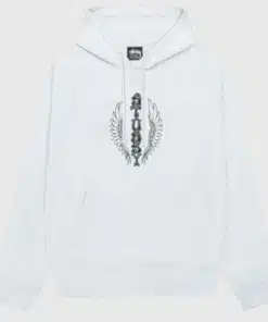 Stussy Wes Wings Hoodie White