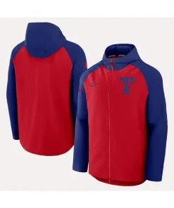 Texas rangers nike raglan performance jacket