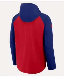 Texas rangers nike redroyal authentic collection raglan performance jacket