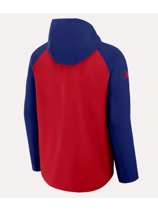 Texas rangers nike redroyal authentic collection raglan performance jacket