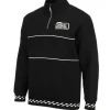 Unisex black formula 1 las vegas grand prix classic quarter zip pullover sweatshirt