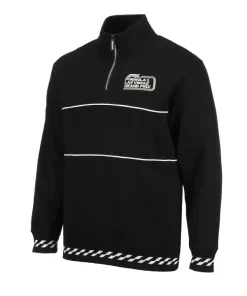 Unisex black formula 1 las vegas grand prix classic quarter zip pullover sweatshirt