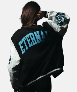 Women Spiritbox Eternal Black Varsity Bomber Jacket