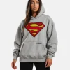 Youngla Superman Gray Hoodie women