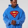 Youngla superman hoodie blue