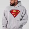 Youngla superman hoodie grey