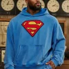 Youngla superman legacy hoodie blue