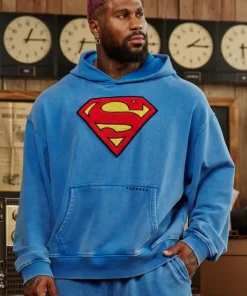 Youngla superman legacy hoodie blue